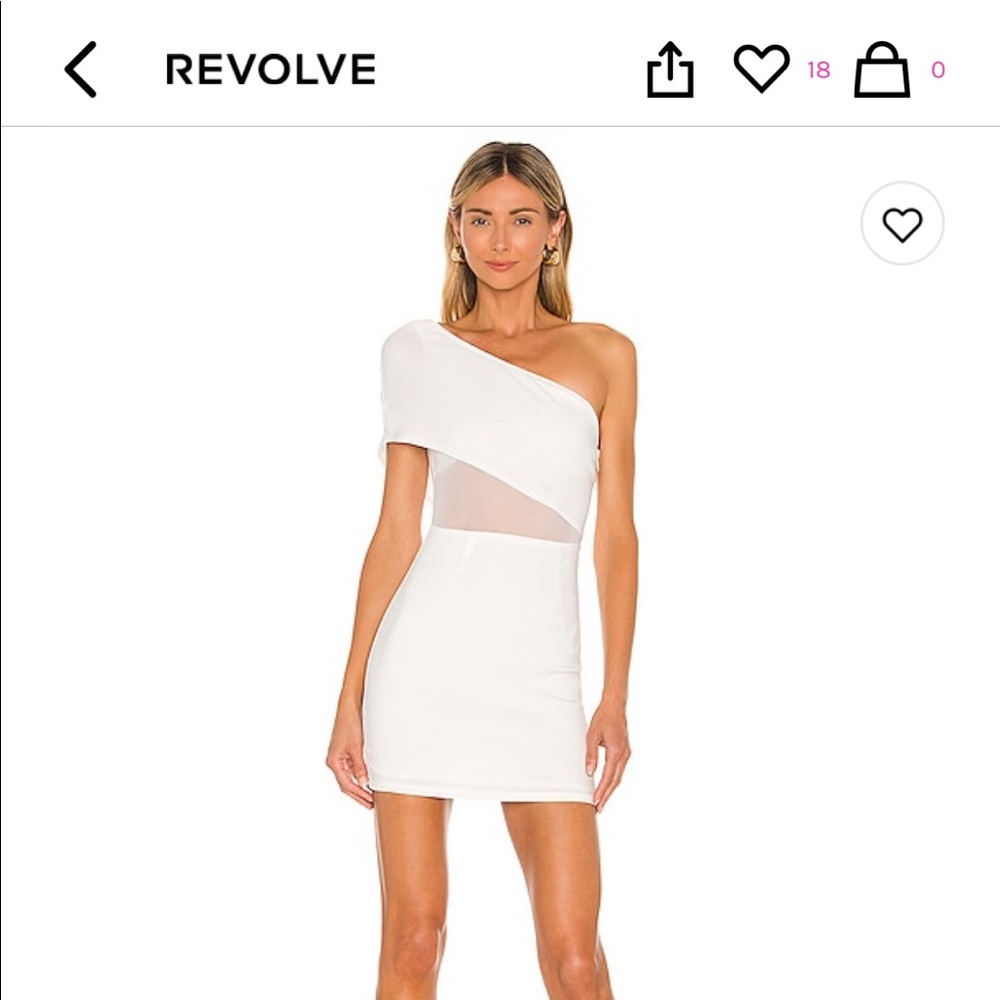 Superdown Danielle Mini Dress, White, Size L. NWT and never worn.